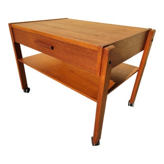 1960s Teak Danish Modern Side Table For Sale