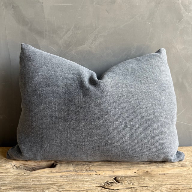 15" x 22" Includes down insert. 100% stone washed linen color: Stone A truly one-of-a-kind pillow, thoughtfully...