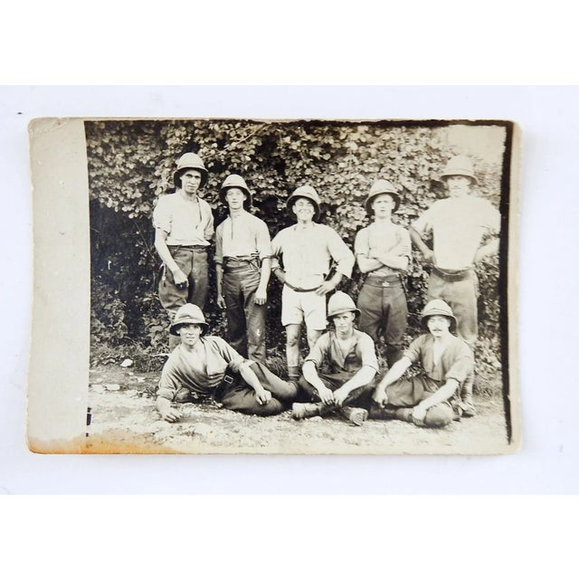 Antique 1918 British Expedition Military in Italy Photograph Post Card For Sale - Image 4 of 5
