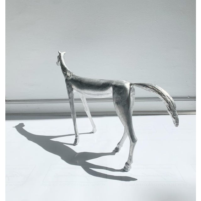 Early 21st Century Antonio Giancaterino, Il Cavallo: The Horse, Aluminum Sculpture For Sale - Image 5 of 8