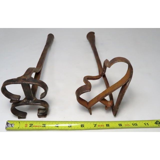 Authentic Wrought Iron Cattle Ranch Branding Irons a Pair Chairish