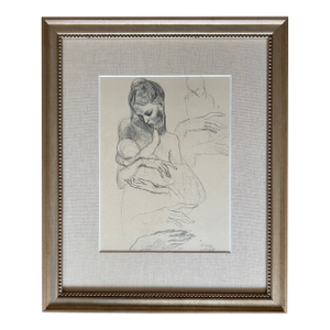 Pablo Picasso Mother With Nursing Child Signed Original Print