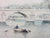Émile Raissiguir, The Seine at the Pont Neuf, 1884, Watercolor For Sale - Image 7 of 7