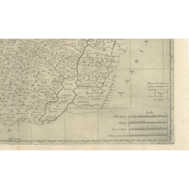 Antique Holy Land Map, 1700 For Sale - Image 5 of 9