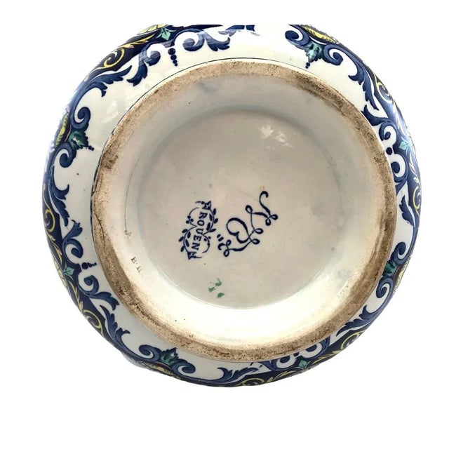 Pitcher & Bowl by Jules Bordeaux, 19th Century, Set of 2 For Sale - Image 4 of 10