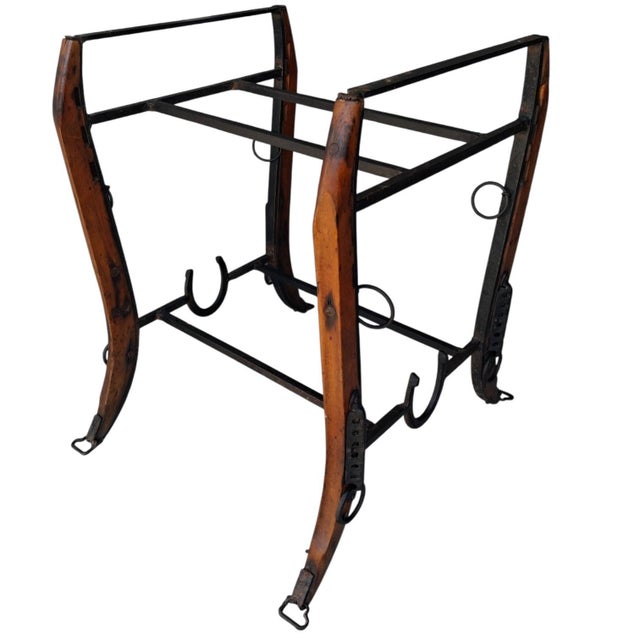 1920s 1920s High-End Sporting Heritage- Mid-Century Modern Jacques Adnet for Hermès-Inspired Equestrian Table. For Sale - Image 5 of 12