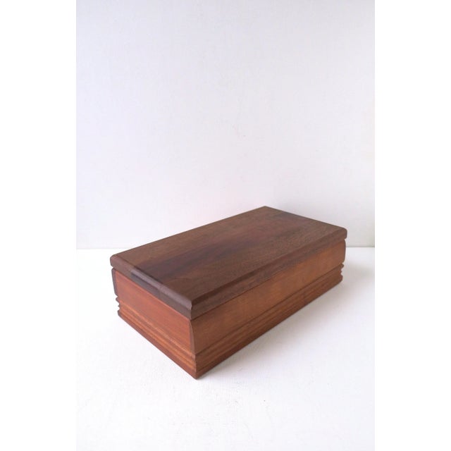 Wood Wood Jewelry Box, Late-20th Century For Sale - Image 7 of 9