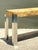 Vintage Laminate Burl Wood and Chrome Console Table For Sale - Image 13 of 18