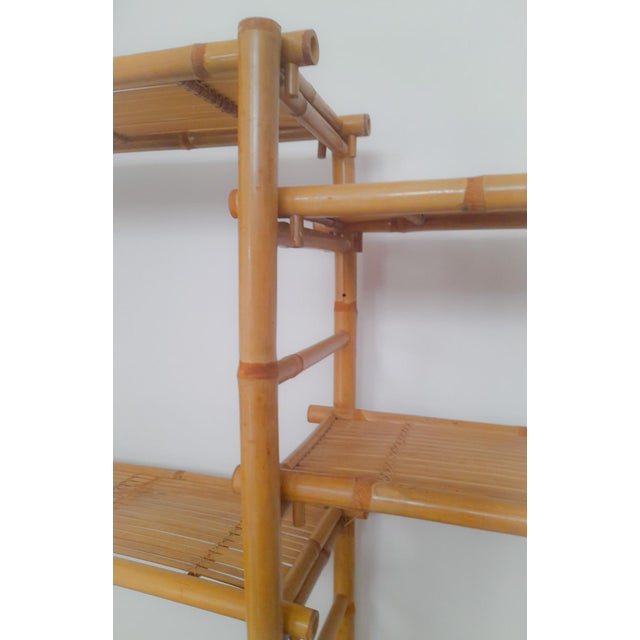 Vintage Bamboo Bookcase attributed to Franco Albini For Sale - Image 11 of 15