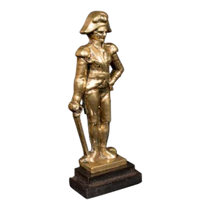 1810's Antique Brass Lord Nelson Figural Doorstop
