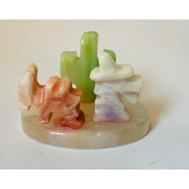 Vintage Mexican Onyx Art Figurine For Sale - Image 4 of 7