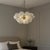 Chrome Aloadecor 27'' Modern Glam Cluster Chandelier 6 Lights Pendant With Hand Blown Textured Glass Globes and Chrome Finish For Sale - Image 8 of 8