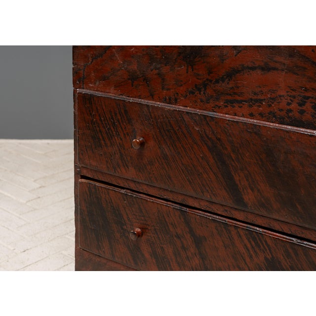 Antique New England Grain Painted Blanket Chest For Sale - Image 9 of 18