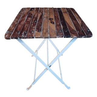 Vintage Folding Bistro Table, 1950s For Sale