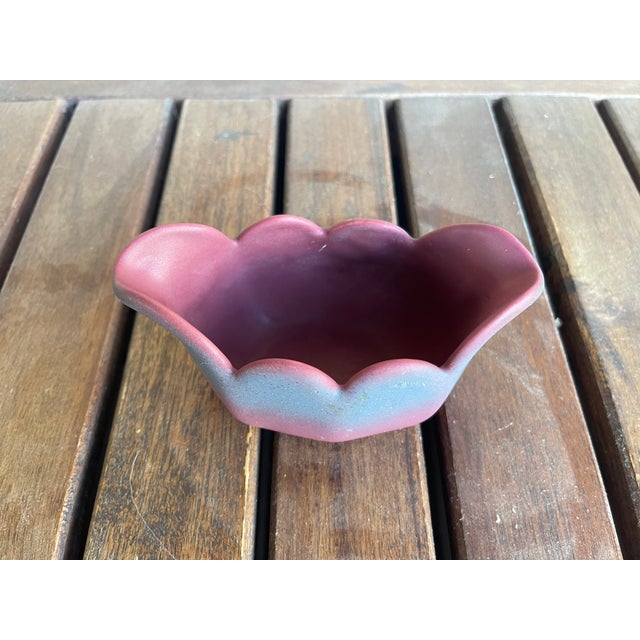 This is a classic vintage Van Briggle vase from the 1950s, handcrafted by Clement Hull in a beautiful turquoise blue...
