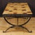 20th-century French coffee table. Design signed furniture (see photo), with structure in metal. Top floor in ceramic and...