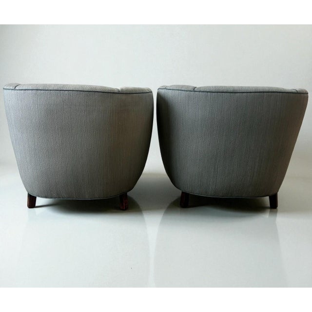 Viggo Boesen Vintage Danish Lounge Chairs by Viggo Boesen, 1940s, Set of 2 For Sale - Image 4 of 10