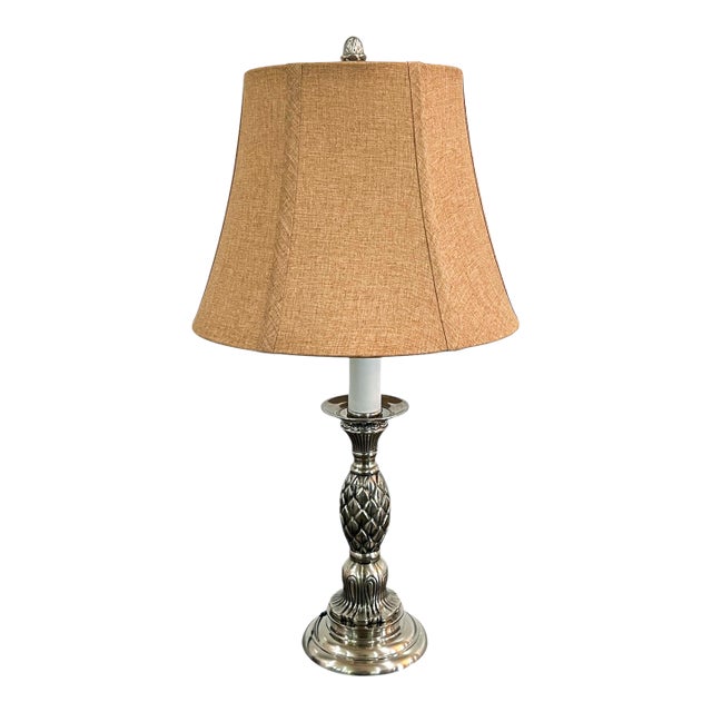 Pineapple Motif Candlestick Lamp For Sale