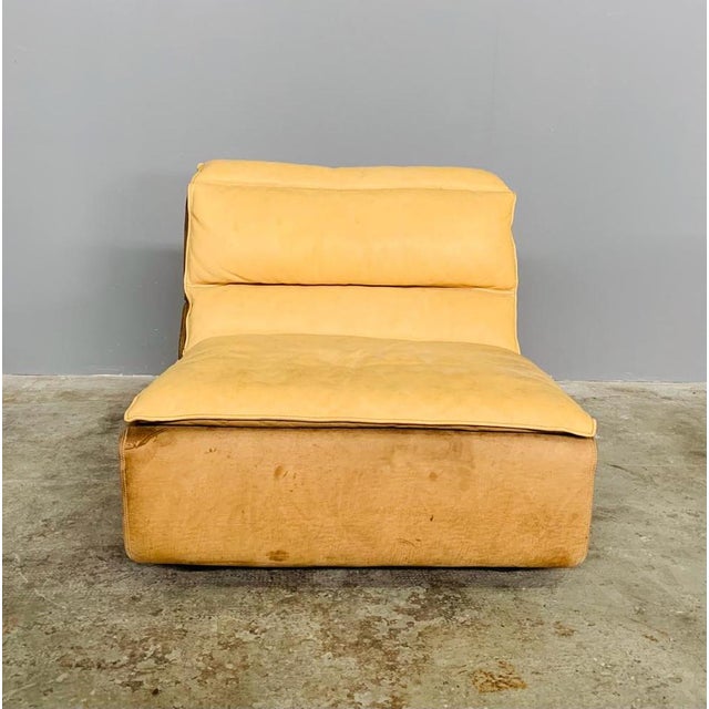 Bogo Sofa in Leather and Suede by Carlo Bartoli for Rossi Di Albizzate, 1970, Set of 5 For Sale - Image 16 of 18