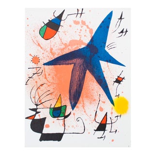 1972 Joan Miro 'Litografia Original I' Surrealism Multicolor Spain Lithograph For Sale