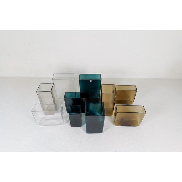 Mid-Century Modern Ice Vases from Gullaskruf, Sweden, 1960s, Set of 10 For Sale - Image 4 of 16