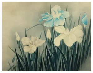 Circle of Lowell Blair Nesbitt, Iris Flowers 2, Mid-20th Century, Watercolour