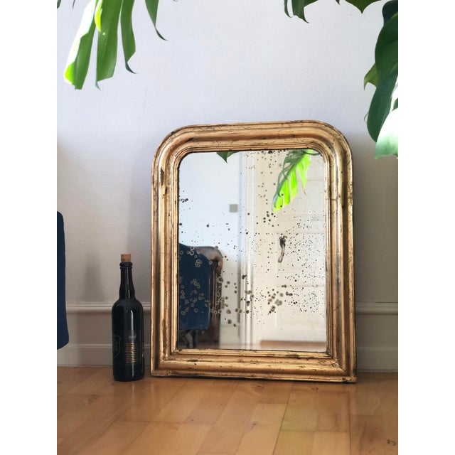 Antique French Louis Philippe Giltwood Mirror – Late 19th Century For Sale - Image 4 of 9