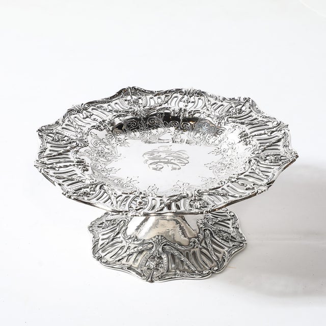 1900s Pair of Aesthetic Movement Sterling Silver Tazas Signed Hardy & Hayes Co. For Sale In New York - Image 6 of 18