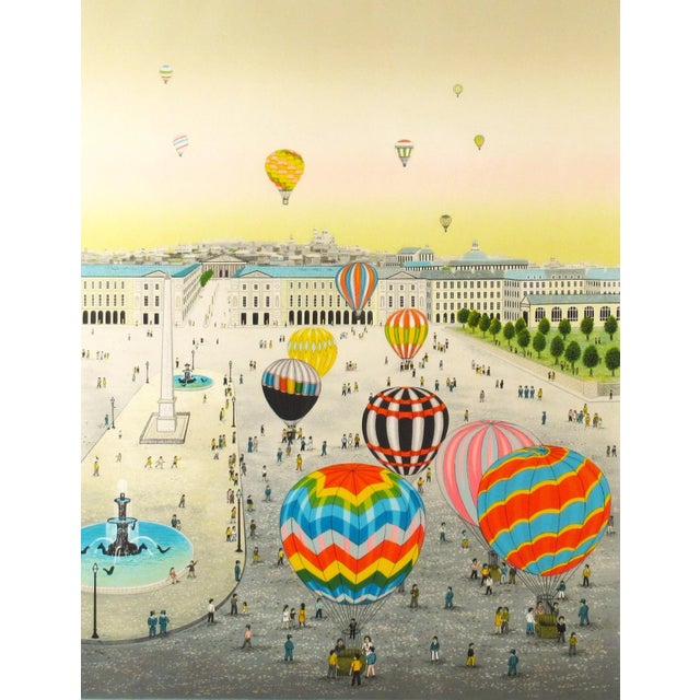 Fanch (Francois Ledan), Les Montgolfieres, Place de la Concorde, Paris, 1987 For Sale - Image 4 of 12