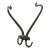 Mid 20th Century Bronze Dark Patina Hook For Sale
