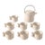 1970s Italian Ceramic Tea Set by Ambrogio Pozzi for Franco Pozzi For Sale