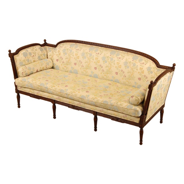 Meyer Gunther French Louis XVI Upholstered Sofa For Sale