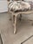 Mid 20th Century French Provincial Style Floral Tapestry Accent Chair With Distressed Finish For Sale - Image 4 of 11