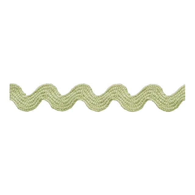 Sample - Schumacher Ric Rac Tape Small Tape in Celadon For Sale