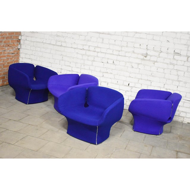 Blue Bloomy Armchair by Patricia Urquiola for Moroso, Italy, 2000s For Sale - Image 8 of 13