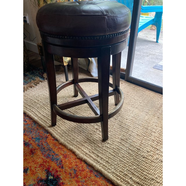 Theodore Alexander Boloro Vintage Bar Stools For Sale - Image 9 of 11