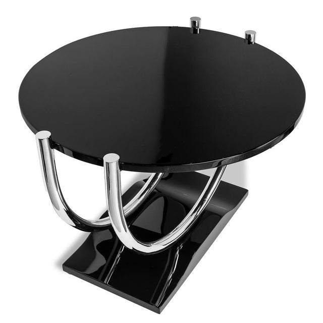 Vintage Black Side Table For Sale - Image 3 of 5
