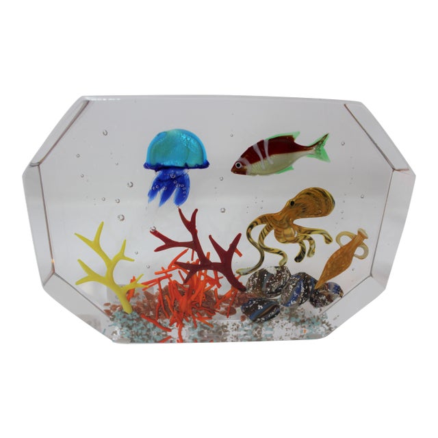 Murano Glass Aquarium by Costantini For Sale