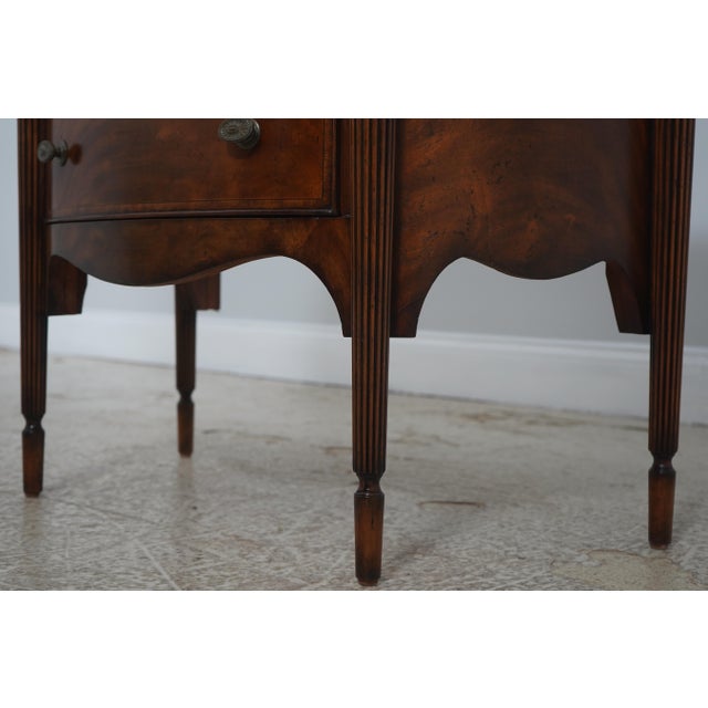 Maitland Smith Sheraton Style Mahogany 3 Drawer Commode For Sale - Image 9 of 18