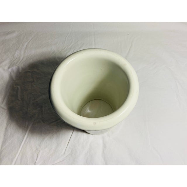 1930s Antique Tall Round Porcelain Mold or Funnel Tapering Up to Curved Top For Sale - Image 5 of 7