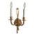 1980s Gold 2 Light Wall Sconce French Style For Sale
