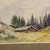 Farmhouse Alpine Landscape Watercolor Painting With Tyrolean Mountain Hut For Sale - Image 3 of 7