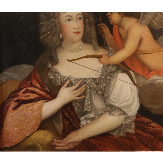 Henri Gascard, Portrait of Lady Gascard, 1690, Oil on Canvas For Sale - Image 8 of 11