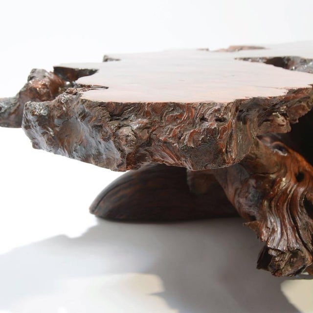 Nakashima Style Natural Burl Wood Stump Coffee Table Chairish