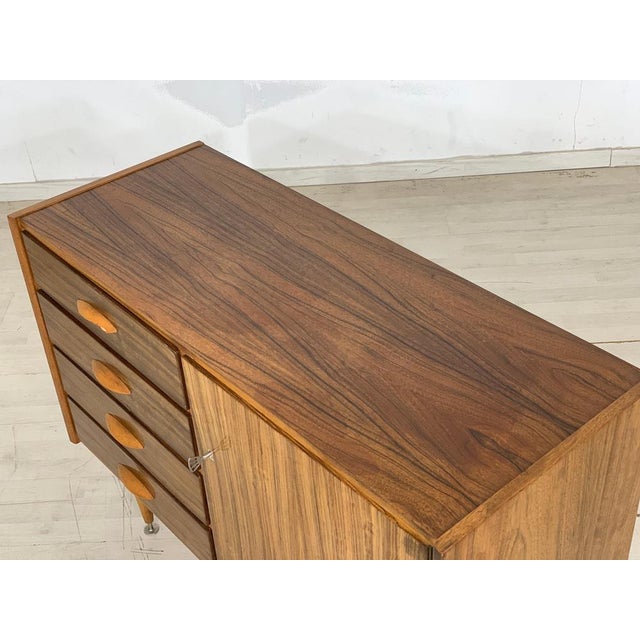 Vintage German Sideboard in Walnut For Sale - Image 10 of 13
