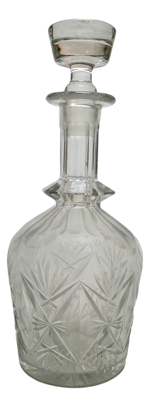 Art Deco Crystal Carafe, Germany, 1900s