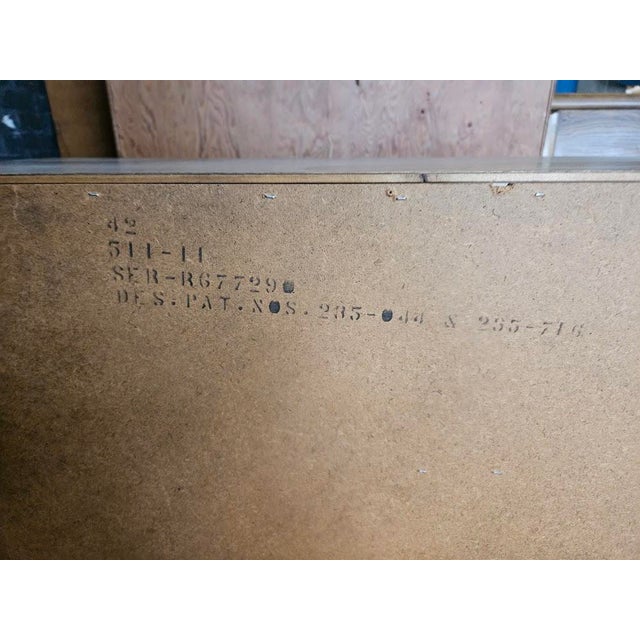 Mid-Century Modern Lane Furniture "Staccato" Brutalist Tallboy Dresser & Nightstand For Sale - Image 17 of 17