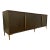 Organic Modern Dark Brown Finished Reclaimed Pine Sideboard For Sale