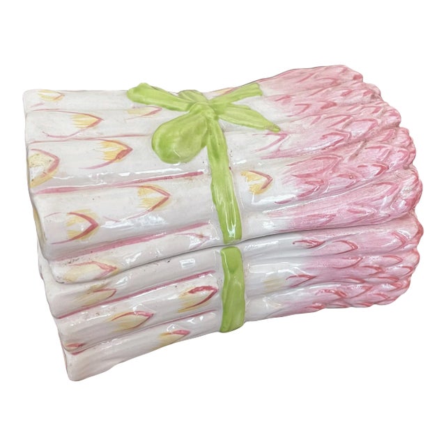 1960s Small Italian Ceramic Asparagus Box For Sale