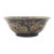 Navy Blue & Gold Chinoiserie Porcelain Bowl With Quail, Pears & Flowers For Sale